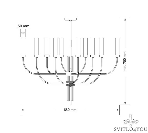 Люстра Kutek модель Mussa, MUS-ZW-10(ZM) Люстра Kutek модель Mussa, MUS-ZW-10(ZM)